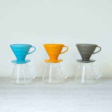 画像1: ハリオ V60 セラミック ドリッパーセット HARIO V60 Ceramic Dripper Set (1)