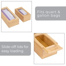 画像4: フードストレージバック オーガナイザー 2個セット Food Storage Bag Organizer 2 pk (4)