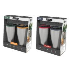 画像1: ブラックアンドブルム ステンレス断熱トラベルタンブラー 600ml 2本 BLACK AND BLUM Insulated Travel Tumbler 600ml 2PK (1)