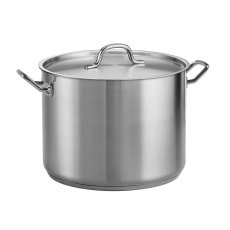 画像1: トラモンティーナ　ストックポット15L 18-8ステンレス製　IH対応可 Tramontina Stainless Steel 16qt Stock Pot (1)