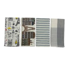 画像2: ティータオル 4枚セット 50x76cm TEA TOWEL 4PC SET 50x76cm (2)