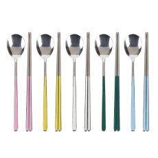 画像1: ゴールデンベル スプーン & 箸 5組セット Goldenbell Spoon & Chopsticks 5 Set (1)