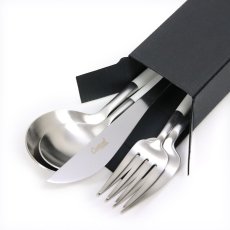 画像2: クチポール ゴア 5本セット シルバー x ホワイト Cutipol GOA 5pc Set Silver x White (2)