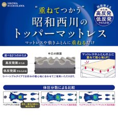 画像5: 昭和西川 リバーシブルトッパーマットレス S.NISHIKAWA Reversible Topper Mattress (5)