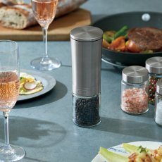 画像5: トフィー 電動 ソルト ＆ ペッパー ミル シルバー Toffy Salt ＆ Pepper Mill Silver (5)