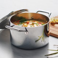 画像4: トラモンティーナ ステンレス 3層クラッドソースパンセット Tramontina Stainless Tri-Ply Clad Sauce Pan Set (4)
