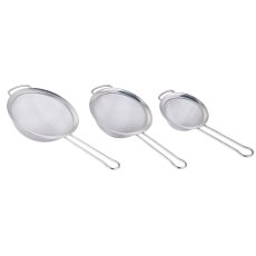 画像1: MIU ステンレス取っ手付きザル 3PC MIU Stainless Steel Mesh Strainer 3PC (1)