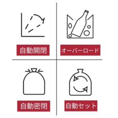 画像3: townew（トーニュー） スマートトラッシュボックス・ゴミ箱 T1 ホワイト・ブラック TWN1001 townew Smart Trash Box T1 White/Black TWN1001 (3)