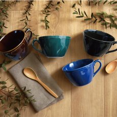 画像3: 美濃焼 軽量スープマグカップ 4個 MINOYAKI Light Weight Soup Mug 4PC (3)