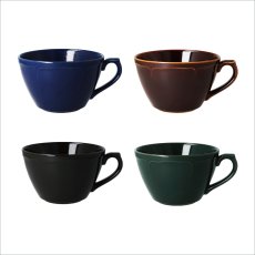 画像1: 美濃焼 軽量スープマグカップ 4個 MINOYAKI Light Weight Soup Mug 4PC (1)
