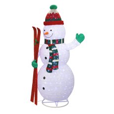 画像2: LED スノーマン 約274cm 9FT LED Snowman with Skis (2)