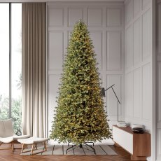 画像5: 約365cm クリスマスツリー 電飾付き 12FT Pre-lit Aspen Tree (5)