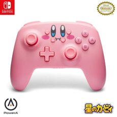 画像1: ワイヤレスコントローラー for Nintendo Switch - 星のカービィ ほおばり Wireless Controller for Nintendo Switch Kirby NSGP0348JP-01 (1)