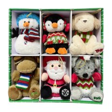 画像3: ぬいぐるみのオーナメント 6個セット アソート Plush Ornaments 6pcs Assort (3)