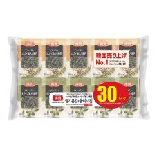 画像1: ヤンバン コストコオリジナル商品 エゴマ油入り/オリーブ油入り 韓国海苔30袋入り DONGWON Costco Original Korean Seaweed 30packs (Perilla & Olive oil) (1)