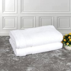 画像1: グランデュール バスタオル ホワイト Grandeur Bath Towel White (1)