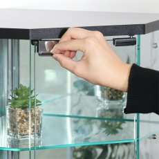 画像3: 卓上ガラスコレクションケース コーナー Glass Collection Corner (3)