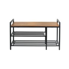 画像1: Neatfreak!（ニートフリーク!）ウッドトップ 収納ベンチ neatfreak! Wood Top Shoe Bench (1)