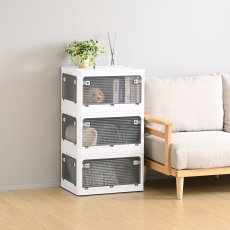 画像1: YAMAZEN コンテナフルオープンボックスL 3個組 Yamazen Container Full Open Box L Set of 3 (1)