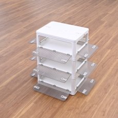 画像4: YAMAZEN コンテナフルオープンボックスM 3個組 Yamazen Container Full Open Box M Set of 3 (4)