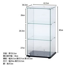 画像3: ガラスコレクションケース 3段 クリア 3-Tier Glass Collection Case (3)