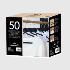 画像5: ラバーコーティング プラスチックハンガー 50本パック Rubber Coated Hanger 50pk (5)