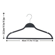 画像3: ラバーコーティング プラスチックハンガー 50本パック Rubber Coated Hanger 50pk (3)