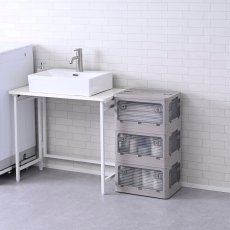 画像2: YAMAZEN コンテナフルオープンボックスS 3個組 Yamazen Container Full Open Box S Set of 3 (2)