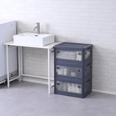 画像3: YAMAZEN コンテナフルオープンボックスM 3個組 Yamazen Container Full Open Box M Set of 3 (3)