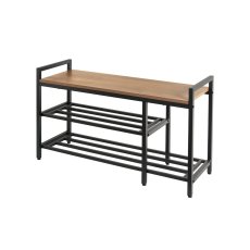 画像2: Neatfreak!（ニートフリーク!）ウッドトップ 収納ベンチ neatfreak! Wood Top Shoe Bench (2)