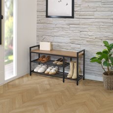 画像3: Neatfreak!（ニートフリーク!）ウッドトップ 収納ベンチ neatfreak! Wood Top Shoe Bench (3)