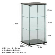 画像4: ガラスコレクションケース 3段 3-Tier Glass Collection Case (4)